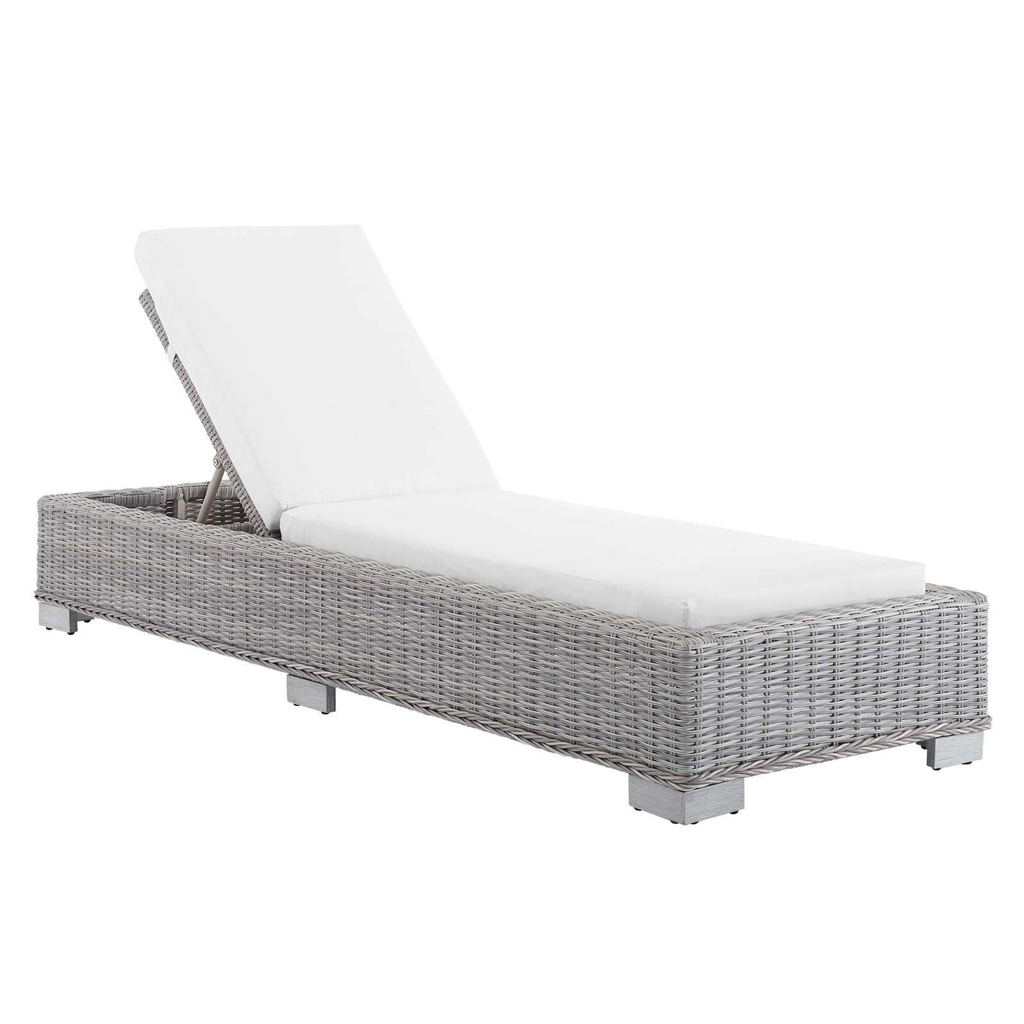 Modway Conway Sunbrella® Outdoor Patio Wicker Rattan Chaise Lounge FredCo