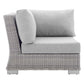 Modway Conway Sunbrella® Outdoor Patio Wicker Rattan Corner Chair FredCo