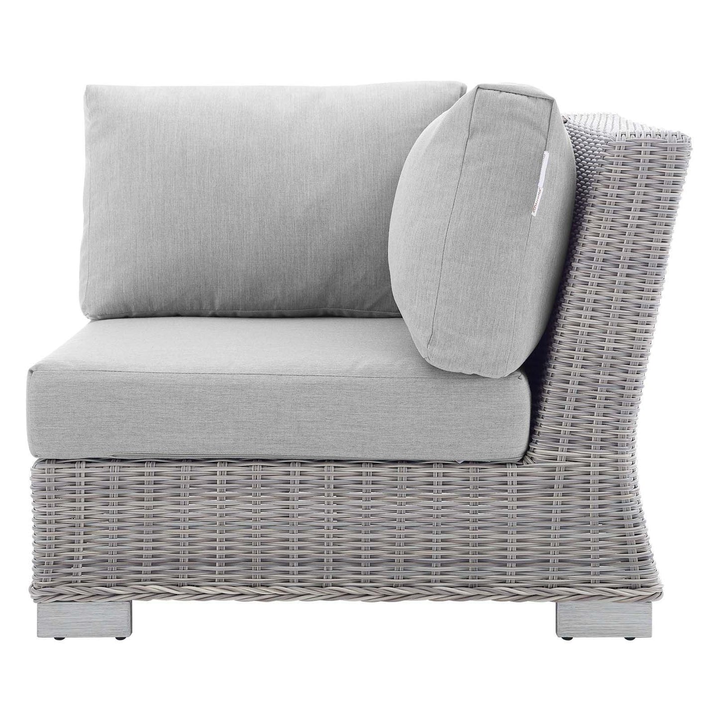 Modway Conway Sunbrella® Outdoor Patio Wicker Rattan Corner Chair FredCo