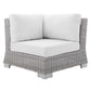 Modway Conway Sunbrella® Outdoor Patio Wicker Rattan Corner Chair FredCo