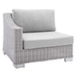 Modway Conway Sunbrella® Outdoor Patio Wicker Rattan Left-Arm Chair FredCo