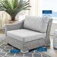 Modway Conway Sunbrella® Outdoor Patio Wicker Rattan Left-Arm Chair FredCo