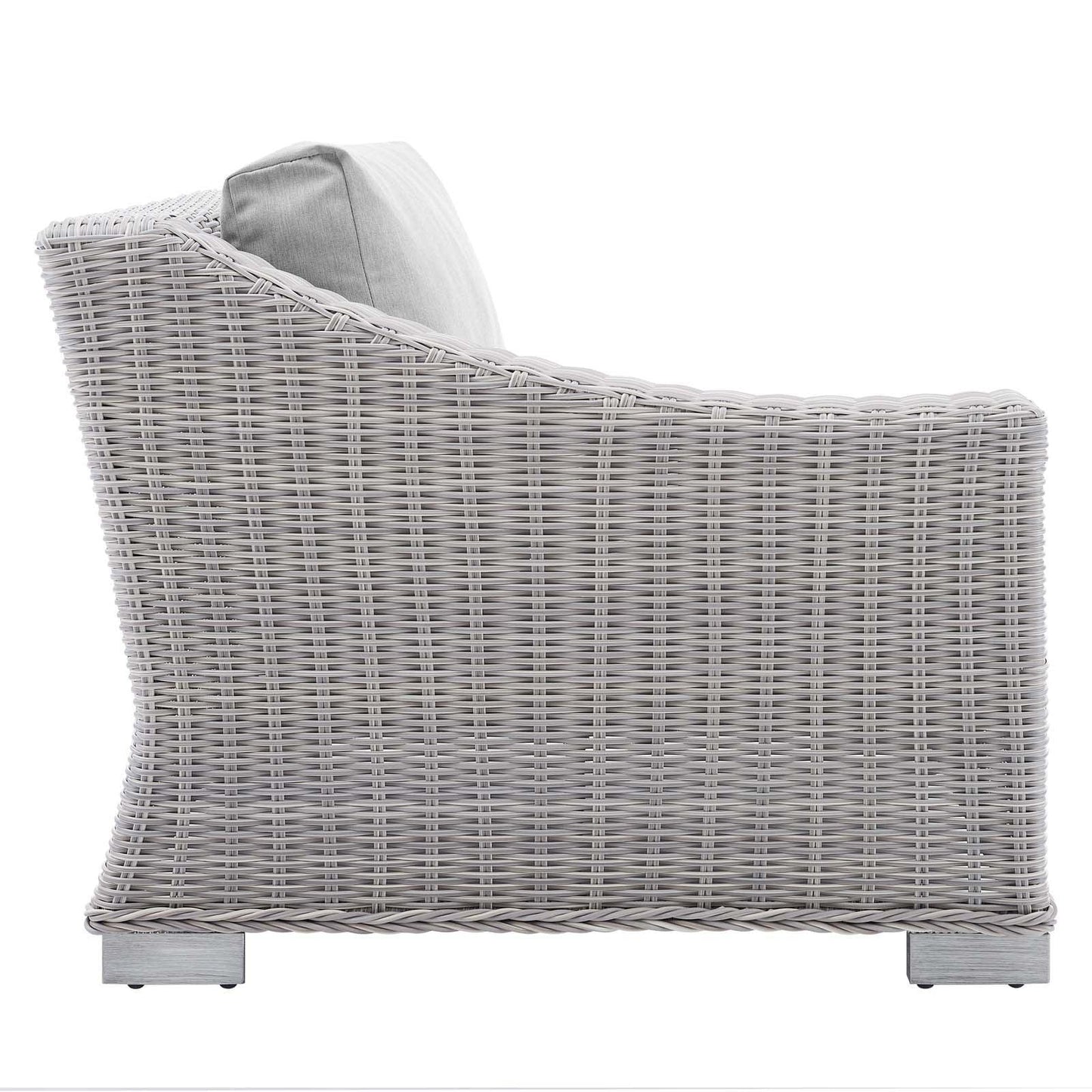Modway Conway Sunbrella® Outdoor Patio Wicker Rattan Left-Arm Chair FredCo