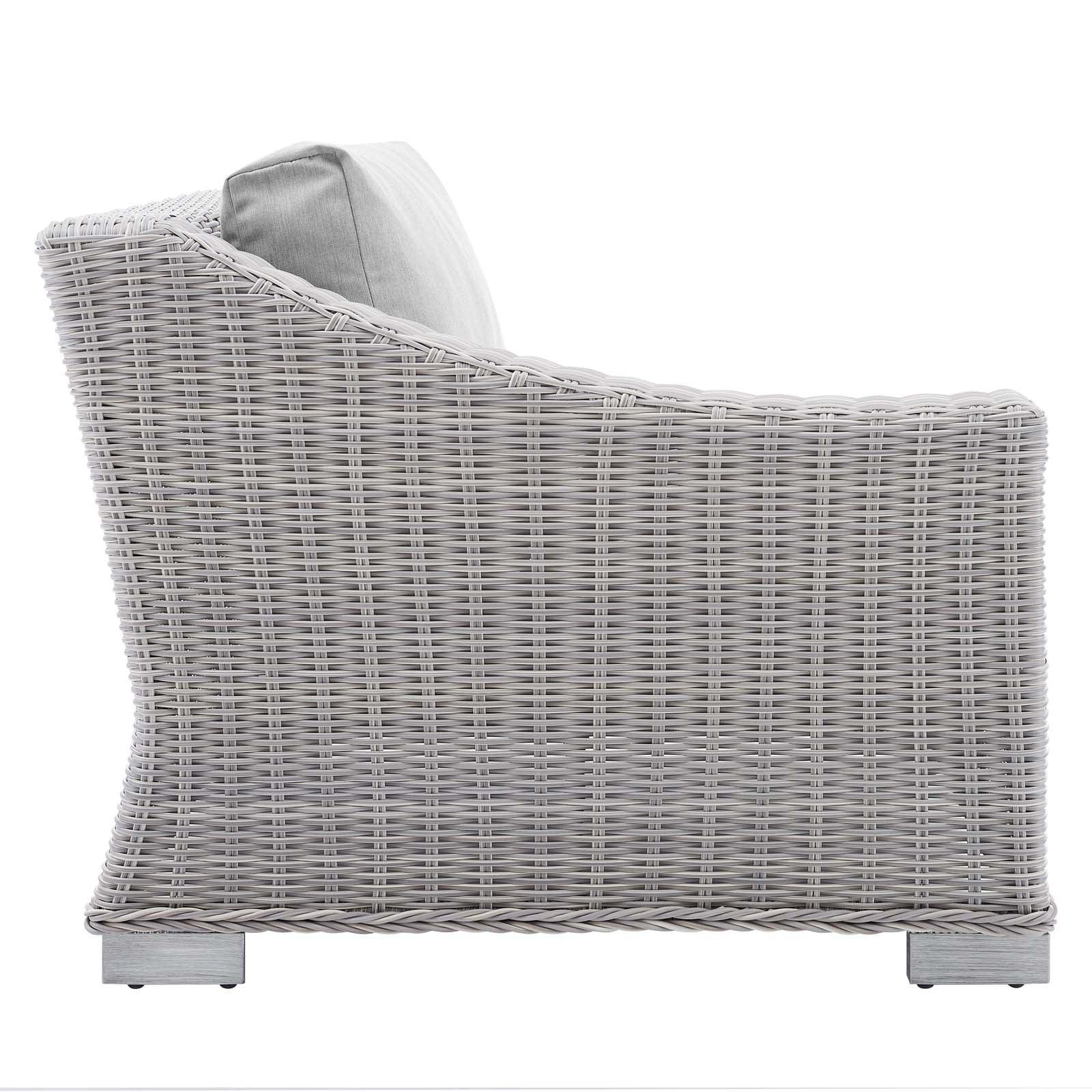 Modway Conway Sunbrella® Outdoor Patio Wicker Rattan Left-Arm Chair FredCo