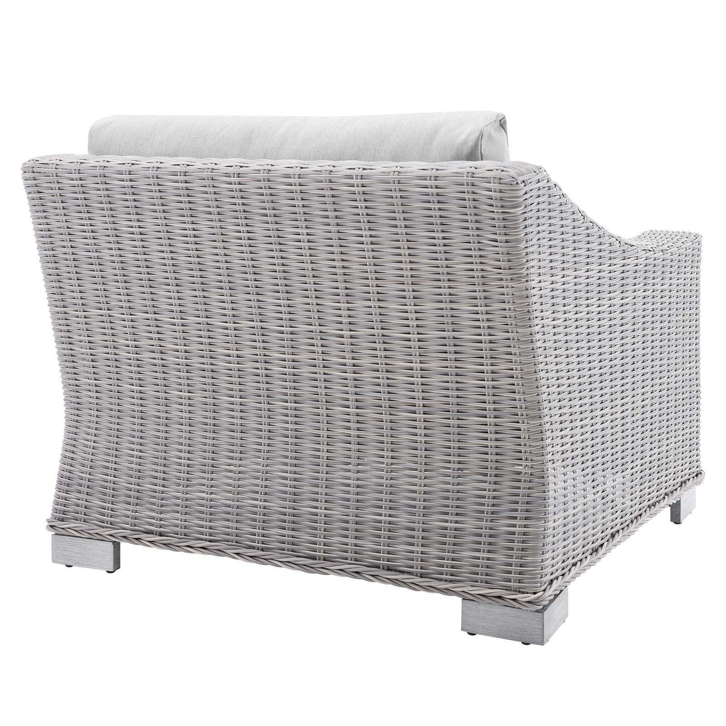 Modway Conway Sunbrella® Outdoor Patio Wicker Rattan Left-Arm Chair FredCo