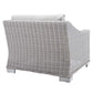 Modway Conway Sunbrella® Outdoor Patio Wicker Rattan Left-Arm Chair FredCo