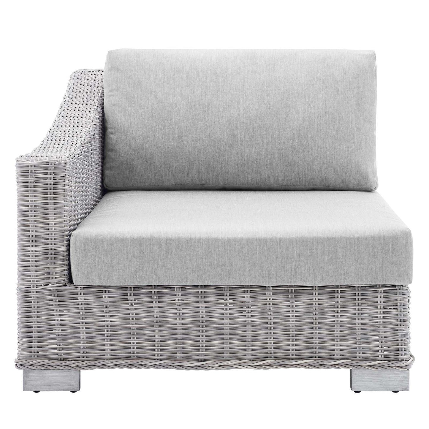 Modway Conway Sunbrella® Outdoor Patio Wicker Rattan Left-Arm Chair FredCo