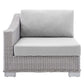 Modway Conway Sunbrella® Outdoor Patio Wicker Rattan Left-Arm Chair FredCo