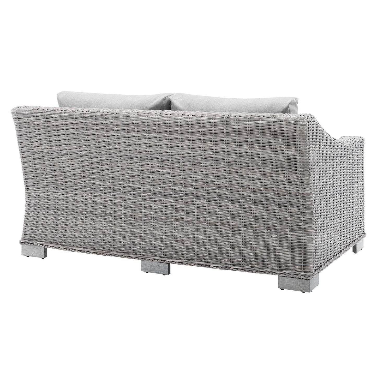 Modway Conway Sunbrella® Outdoor Patio Wicker Rattan Loveseat FredCo