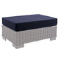 Modway Conway Sunbrella® Outdoor Patio Wicker Rattan Ottoman FredCo
