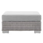 Modway Conway Sunbrella® Outdoor Patio Wicker Rattan Ottoman FredCo