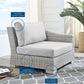 Modway Conway Sunbrella® Outdoor Patio Wicker Rattan Right-Arm Chair FredCo