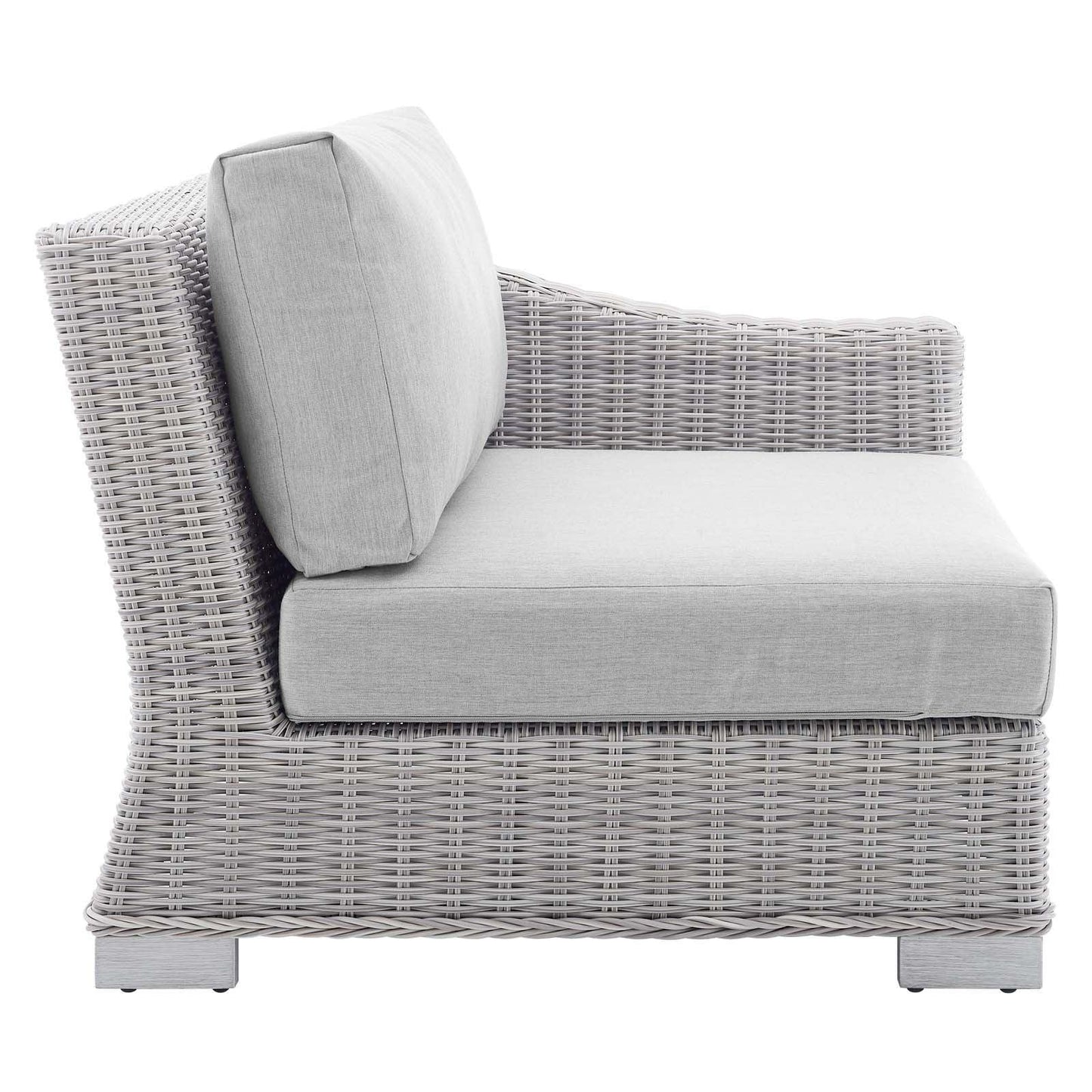 Modway Conway Sunbrella® Outdoor Patio Wicker Rattan Right-Arm Chair FredCo