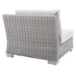 Modway Conway Sunbrella® Outdoor Patio Wicker Rattan Right-Arm Chair FredCo