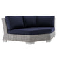 Modway Conway Sunbrella® Outdoor Patio Wicker Rattan Round Corner Chair FredCo