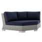 Modway Conway Sunbrella® Outdoor Patio Wicker Rattan Round Corner Chair FredCo