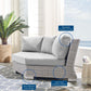 Modway Conway Sunbrella® Outdoor Patio Wicker Rattan Round Corner Chair FredCo