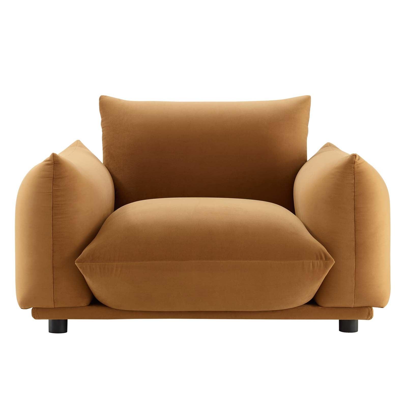 Modway Copious Performance Velvet Armchair FredCo