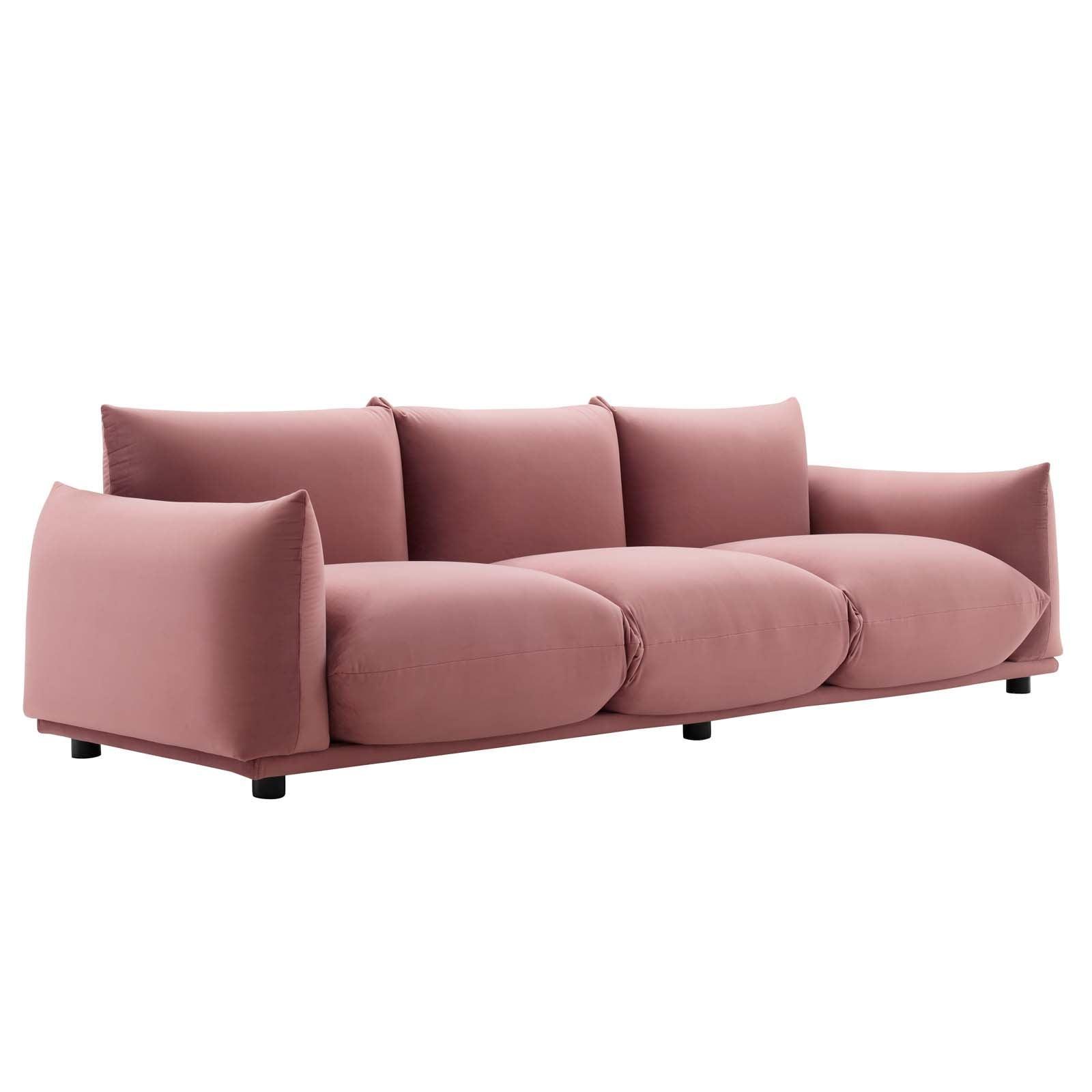 Modway Copious Performance Velvet Sofa FredCo