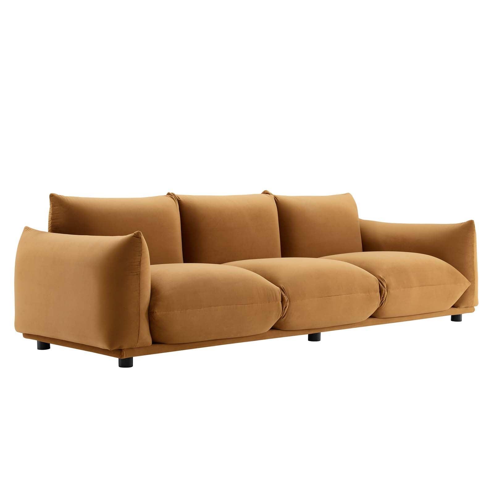 Modway Copious Performance Velvet Sofa FredCo