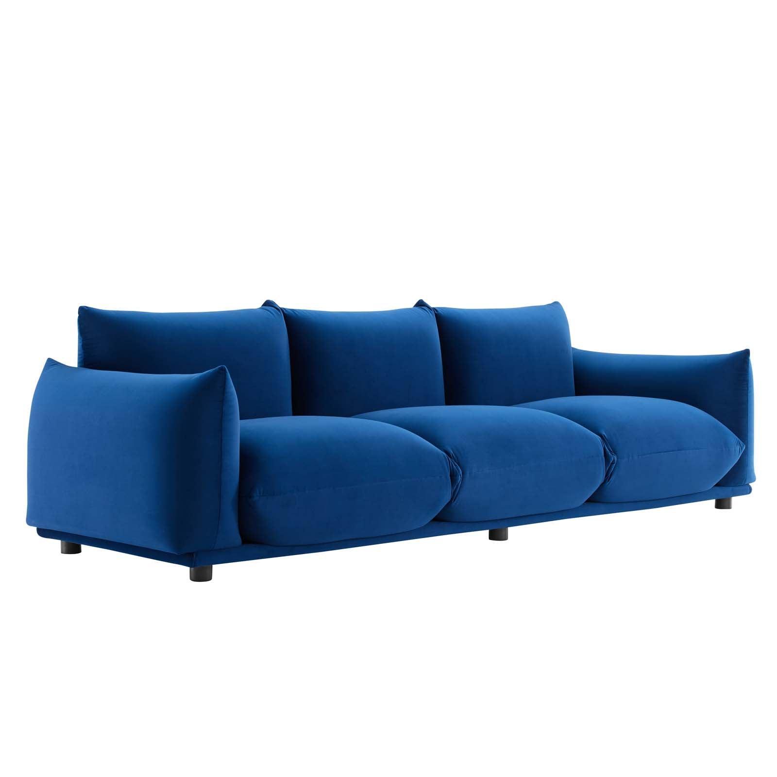 Modway Copious Performance Velvet Sofa FredCo