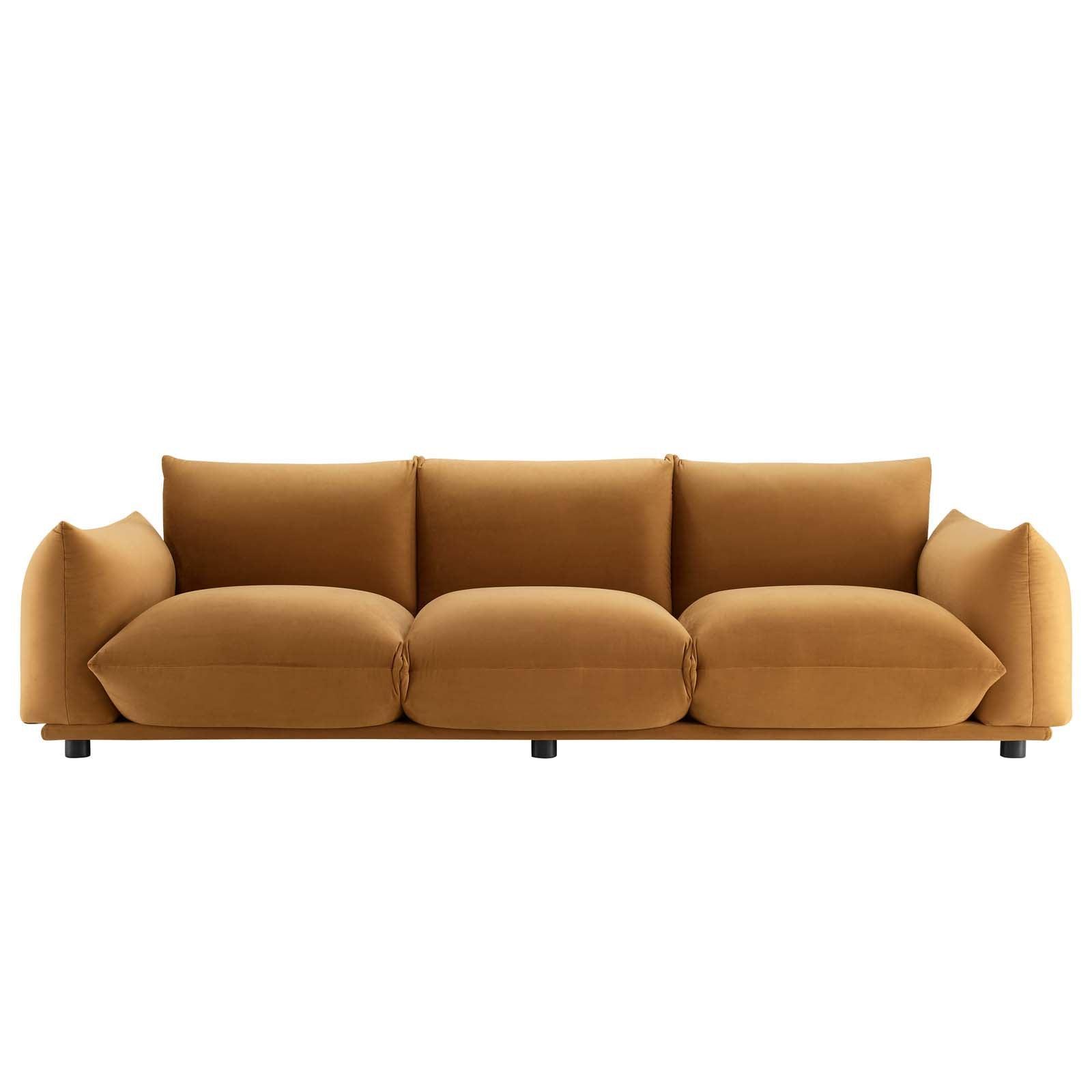 Modway Copious Performance Velvet Sofa FredCo