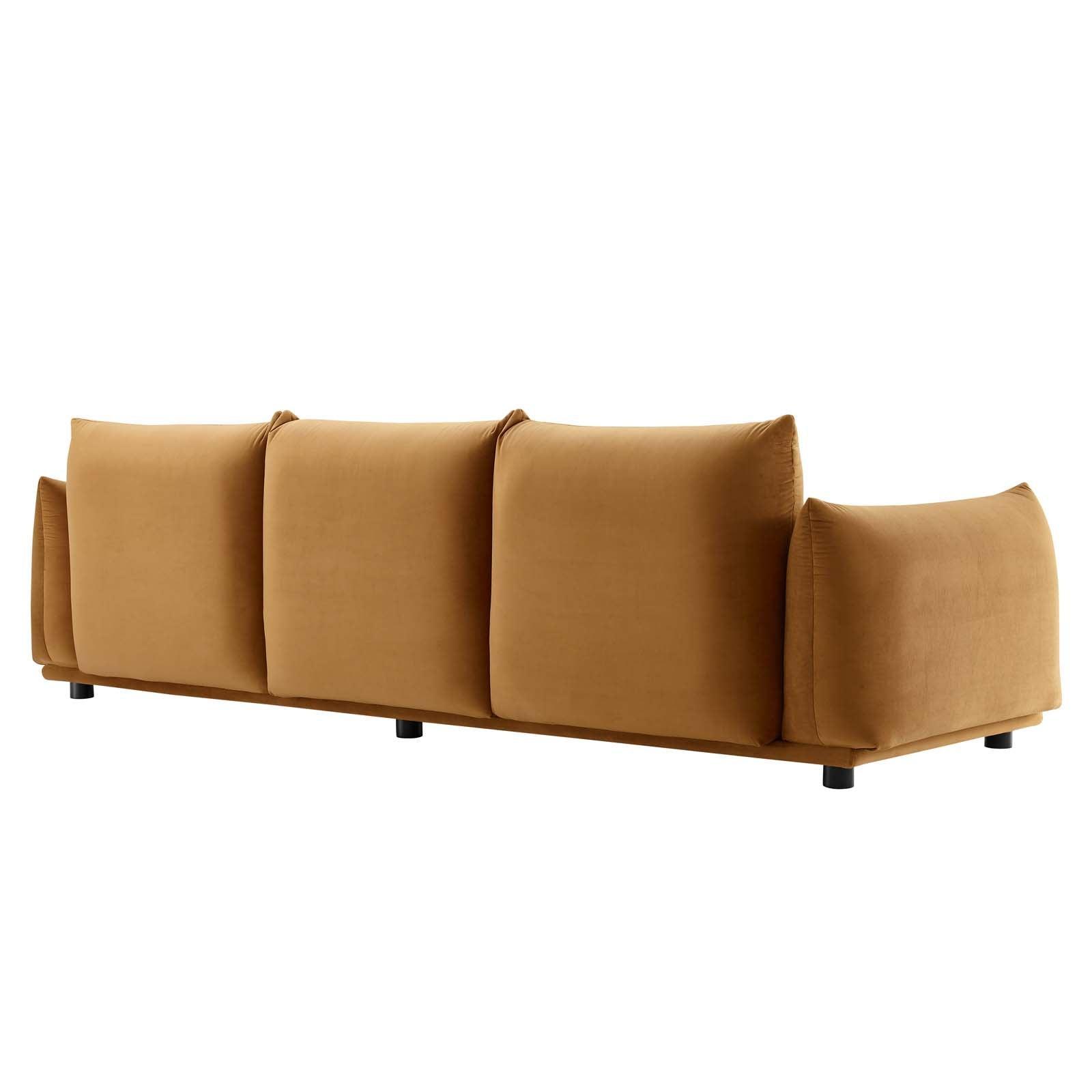 Modway Copious Performance Velvet Sofa FredCo