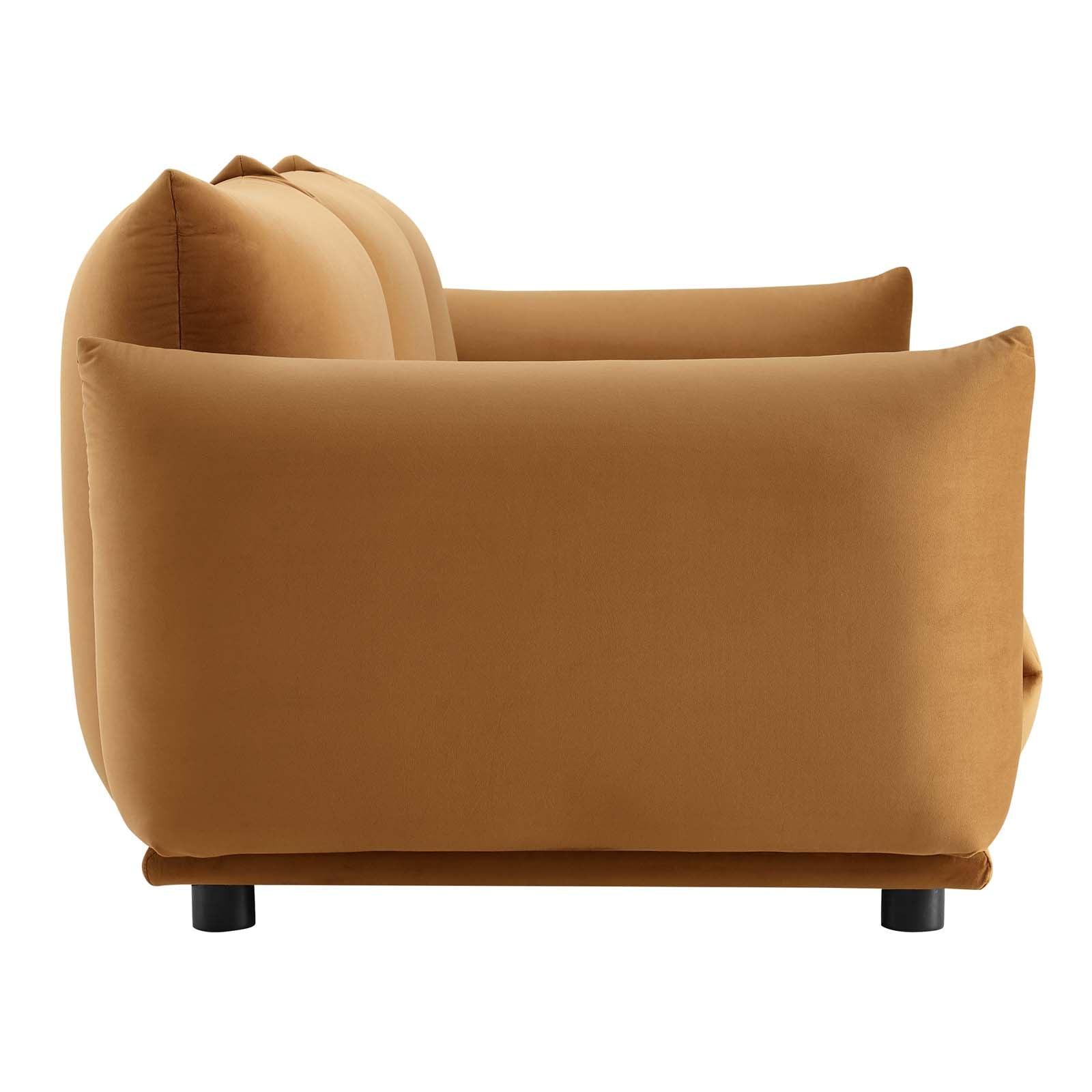 Modway Copious Performance Velvet Sofa FredCo