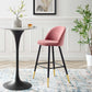 Modway Cordial Performance Velvet Bar Stools - Set of 2 FredCo