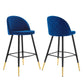 Modway Cordial Performance Velvet Bar Stools - Set of 2 FredCo