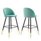 Modway Cordial Performance Velvet Bar Stools - Set of 2 FredCo