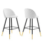 Modway Cordial Performance Velvet Bar Stools - Set of 2 FredCo