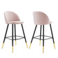 Modway Cordial Performance Velvet Bar Stools - Set of 2 FredCo