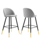 Modway Cordial Performance Velvet Bar Stools - Set of 2 FredCo