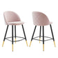 Modway Cordial Performance Velvet Counter Stools - Set of 2 FredCo