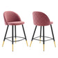 Modway Cordial Performance Velvet Counter Stools - Set of 2 FredCo