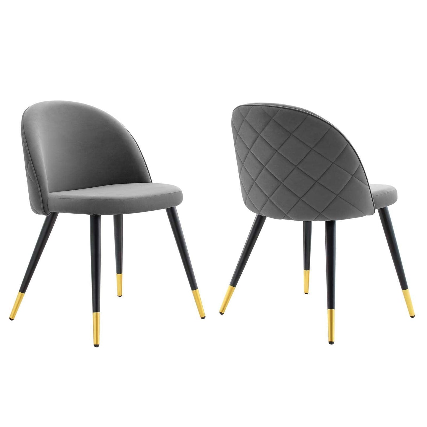 Modway Cordial Performance Velvet Dining Chairs - Set of 2 FredCo