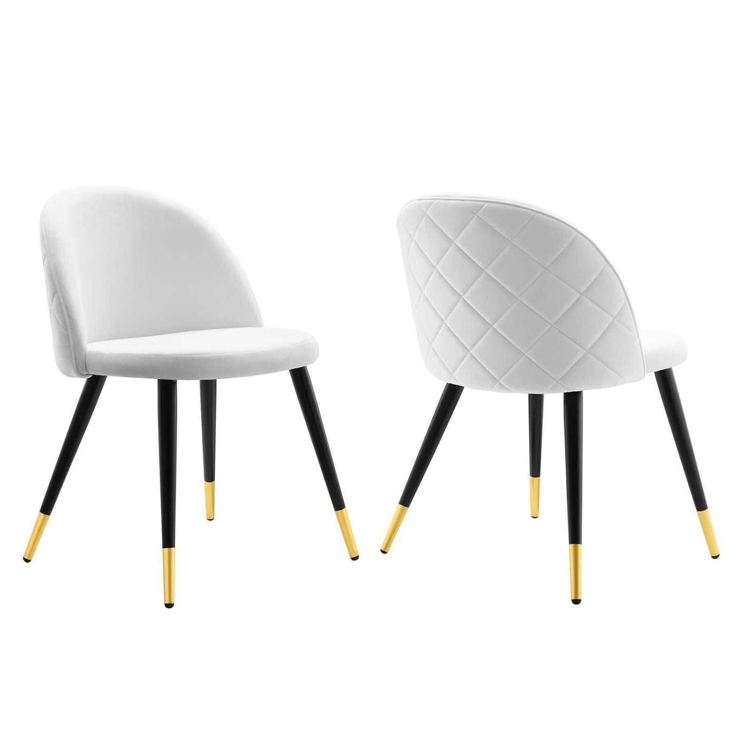 Modway Cordial Performance Velvet Dining Chairs - Set of 2 FredCo