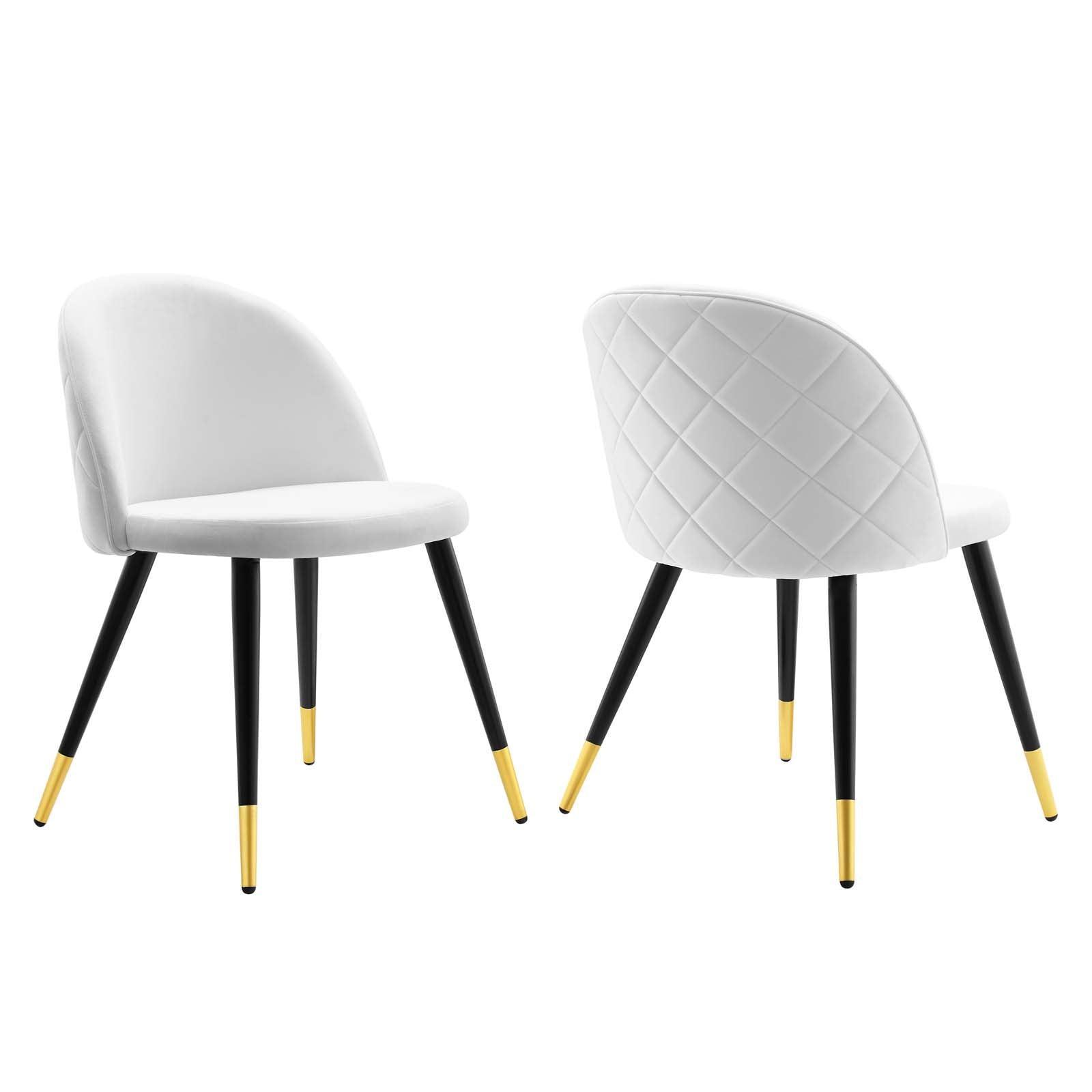 Modway Cordial Performance Velvet Dining Chairs - Set of 2 FredCo