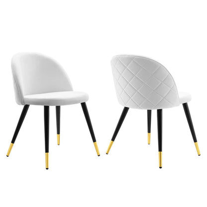 Modway Cordial Performance Velvet Dining Chairs - Set of 2 FredCo