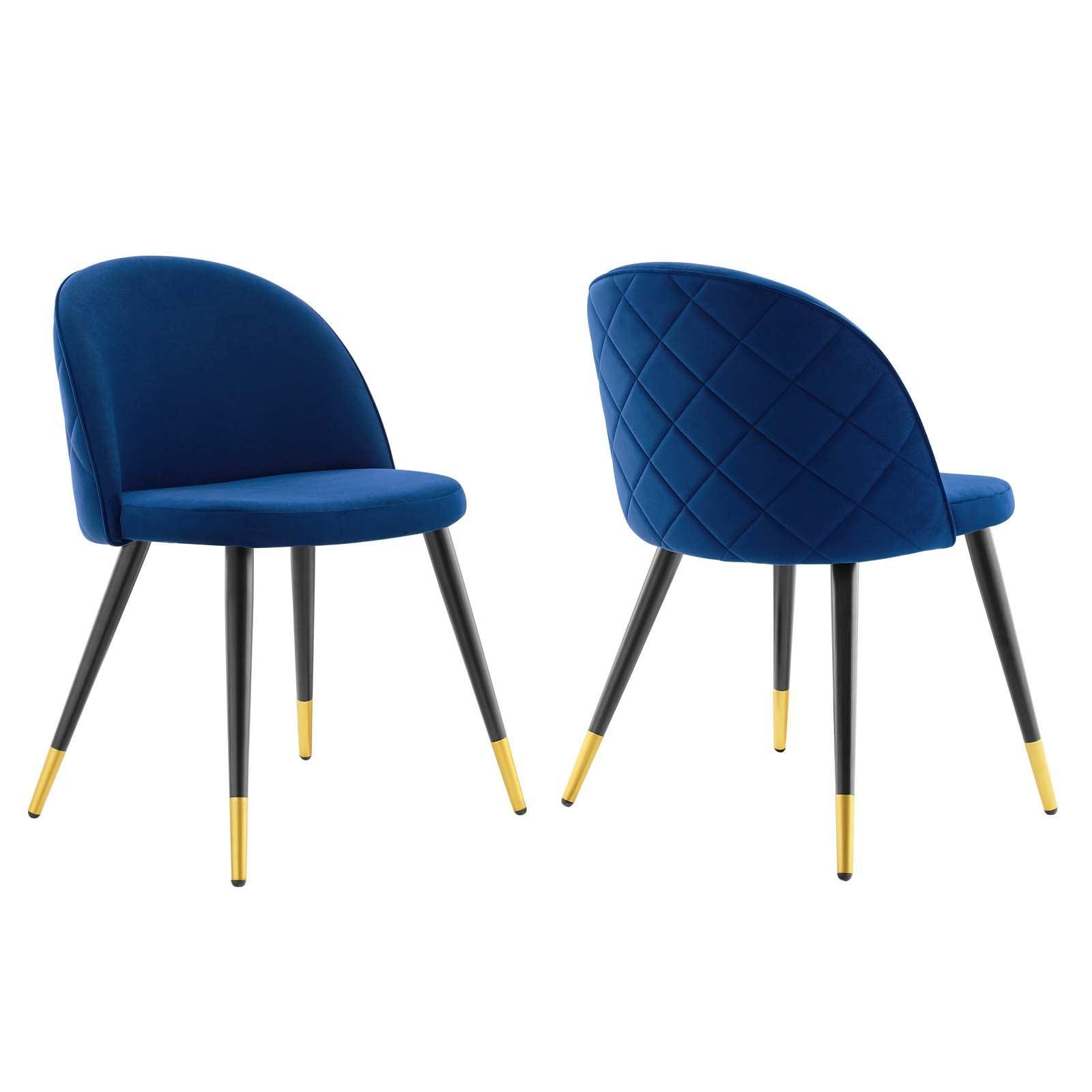 Modway Cordial Performance Velvet Dining Chairs - Set of 2 FredCo