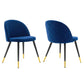 Modway Cordial Performance Velvet Dining Chairs - Set of 2 FredCo