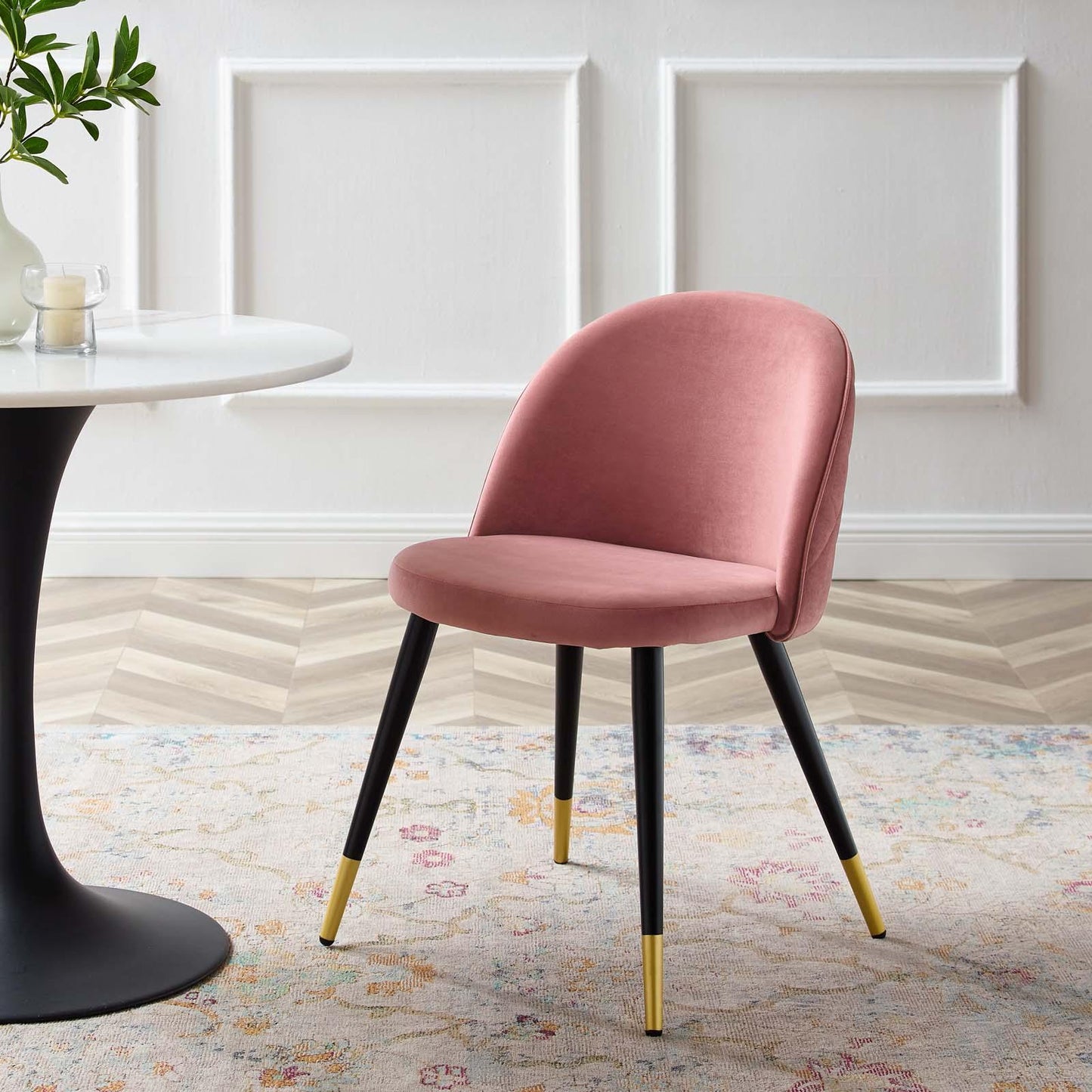 Modway Cordial Performance Velvet Dining Chairs - Set of 2 FredCo