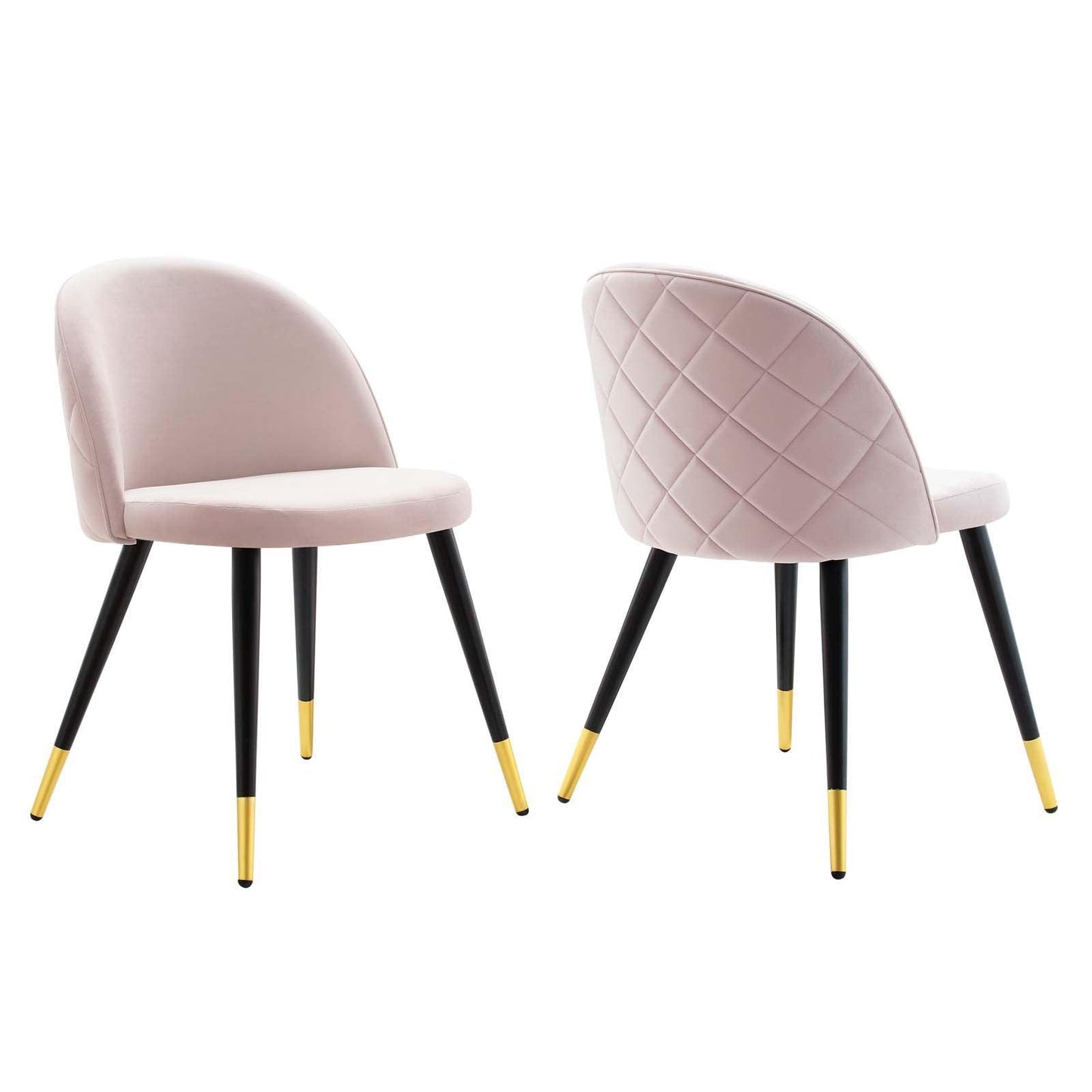 Modway Cordial Performance Velvet Dining Chairs - Set of 2 FredCo