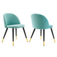 Modway Cordial Performance Velvet Dining Chairs - Set of 2 FredCo