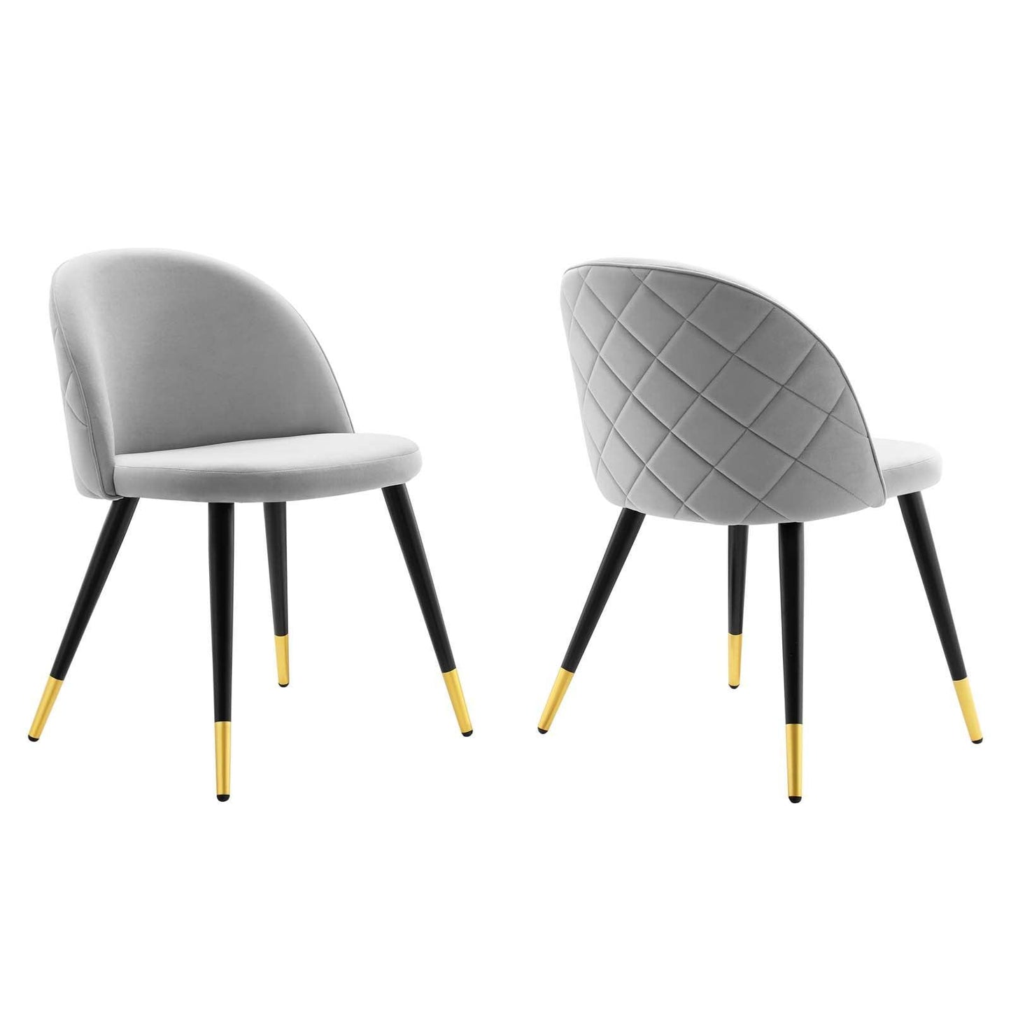 Modway Cordial Performance Velvet Dining Chairs - Set of 2 FredCo