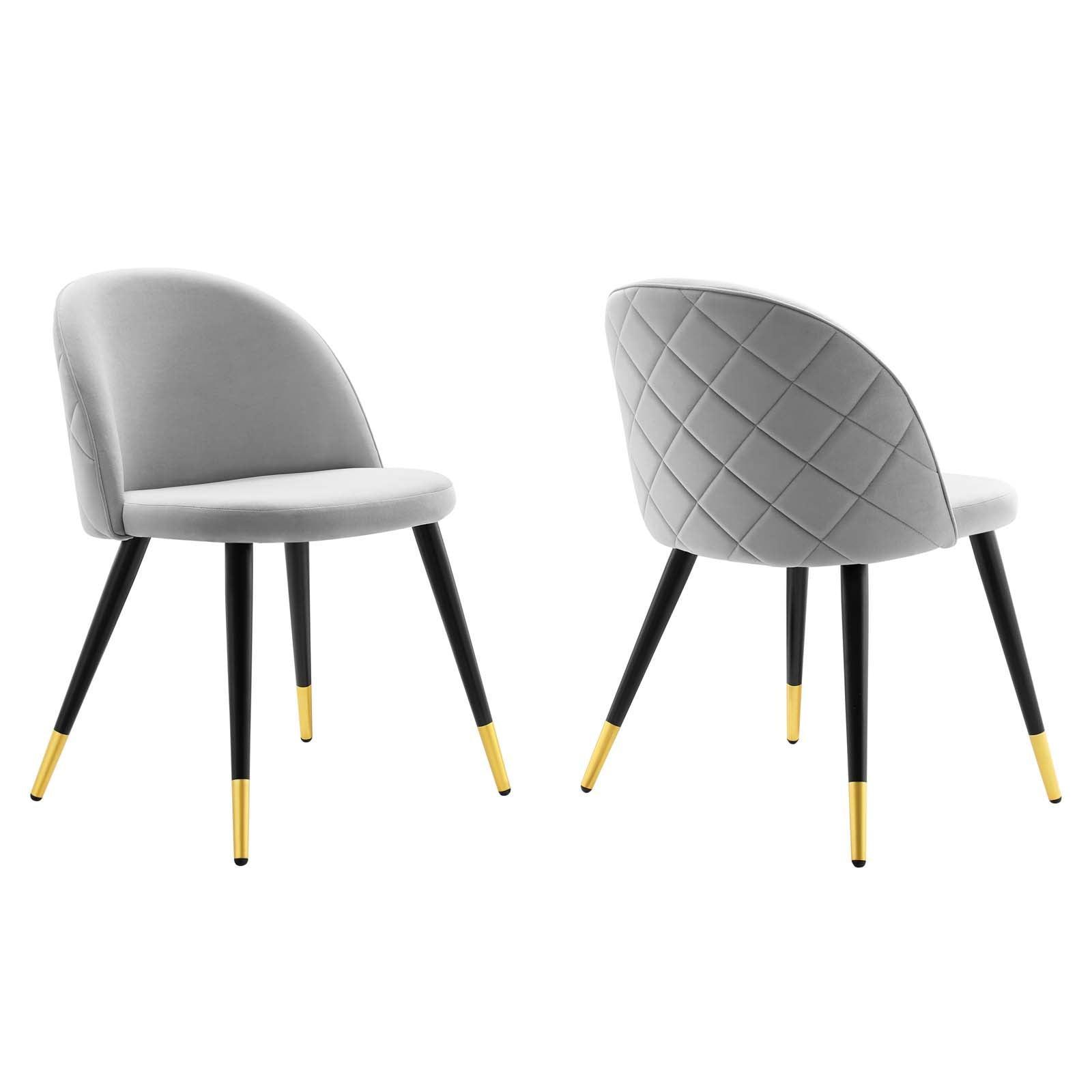 Modway Cordial Performance Velvet Dining Chairs - Set of 2 FredCo
