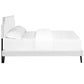 Modway Corene Full Vinyl Platform Bed with Round Splayed Legs FredCo