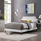 Modway Corene Full Vinyl Platform Bed with Round Splayed Legs FredCo