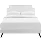Modway Corene Full Vinyl Platform Bed with Round Splayed Legs FredCo